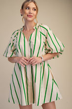 Kelly Green Multi Striped Tunic Dress