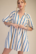 Royal Multi Striped Tunic Dress
