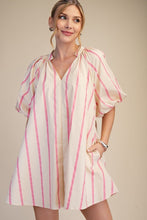 Pink Multi Striped Tunic Dress