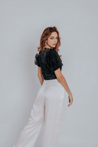 White Safiya Palazzo Pants