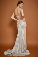 Champagne One Shoulder Ruched Side Sheath Dress