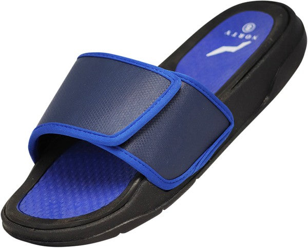 Men'S Slide Sandal Black Blue