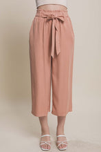 Persimmon High Rise Tie Waist Tencel Paperbag Pants