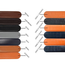 Men's Genuine Leather Sliding Buckle Ratchet Belt