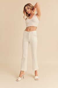 White Janesa Denim Pants