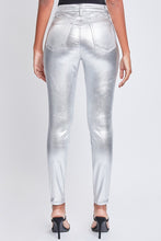 Sil-Silver Junior High-Rise Metallic Skinny Jean