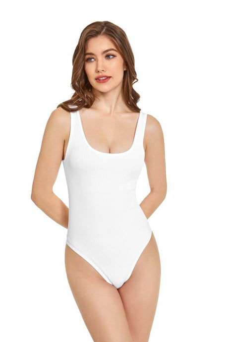 White Women Seamless Bodysuit