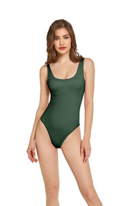Army Green Women Seamless Bodysuit