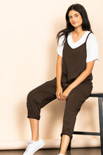 Mocha French Terry Jogger Fit Overall Jumper