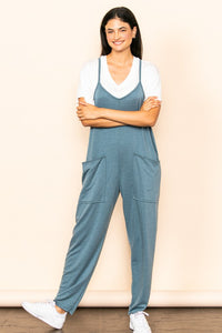 Denim French Terry Jogger Fit Overall Jumper