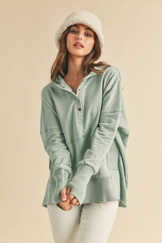Light Seagreen Vivi Pullover