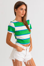 Kelly Green Short Sleeve Cropped Tee
