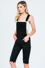 Black Overall Bermuda Shorts