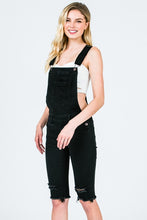 Black Overall Bermuda Shorts