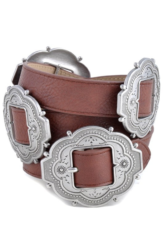 Brown Belt With Conchoes
