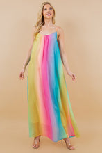 Multi Rainbow Multicolor Sleeveless Cami Dress