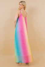 Multi Rainbow Multicolor Sleeveless Cami Dress