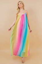 Multi Rainbow Multicolor Sleeveless Cami Dress