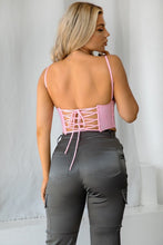 Blush Lace Bustier Corset Top With Implemented Boning