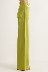 Green Sage Half Half Long Pants