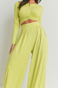 Lemon Comfort Top And Pants Set