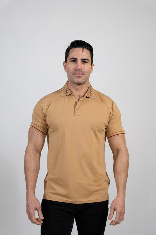 Khaki Men'S Polo Shirt