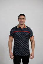 Black Men'S Plaid Polo Shirt