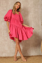 Fuchsia Summer Love Ruched Dress