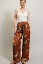 Brown Leopard Print Pants
