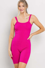 Fuchsia Open Back Romper