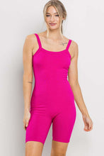Fuchsia Open Back Romper