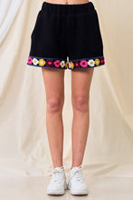 Black Trimmed Short Pants