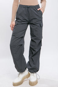 Slate Loose Fit Parachute Cargo Pants