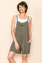 Olive Pocket Detailed Shortall Romper