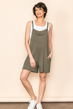 Olive Pocket Detailed Shortall Romper