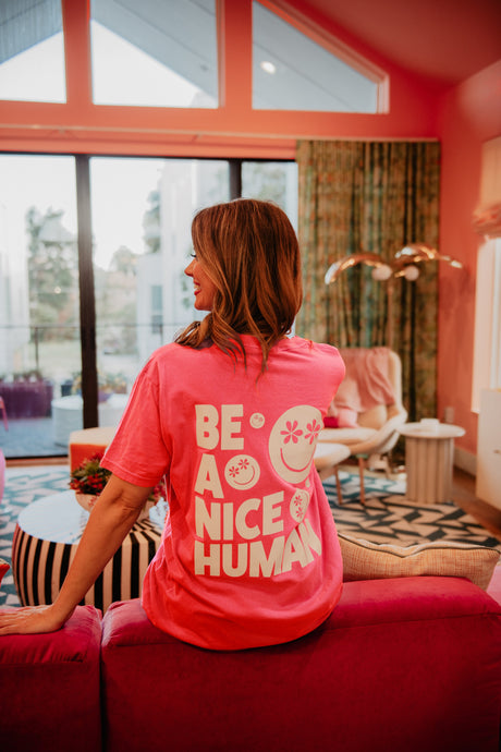 Cranberry Be A Nice Human S/S Graphic Tee