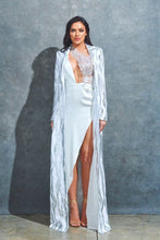 Silver/White Sequin Print Zebra Jacket