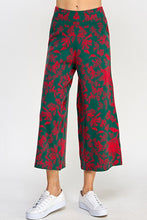 Green/Red Jacquard Sweater Pants