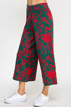 Green/Red Jacquard Sweater Pants