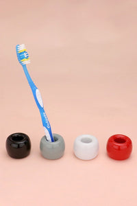 Round Shaped Ceramic Toothbrush Holder Pen Stand(4 Sets）