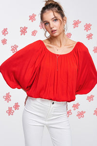 Tomato Red Jenna Top