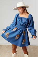 Denim Puff Sleeve Dress