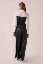 Off White Black All Buttons Up With Shirt And Corset