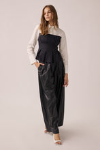 Off White Black All Buttons Up With Shirt And Corset