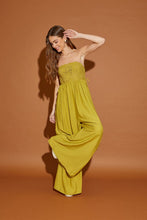 Avocado Oil Lace Detail Tube Jumpsuit