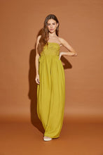 Avocado Oil Lace Detail Tube Jumpsuit