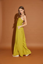 Avocado Oil Lace Detail Tube Jumpsuit