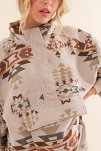 Taupe Exclusive Aztec Western Pullover