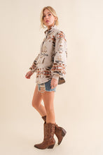 Taupe Exclusive Aztec Western Pullover