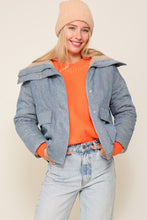 Denim Jacket With Fleece Collar